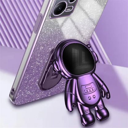 For Xiaomi Redmi Note 12 5G (Global) / Poco X5 5G Astronaut Kickstand Case PC+TPU Phone Cover