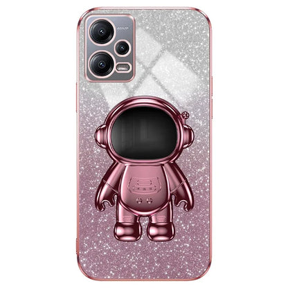 For Xiaomi Redmi Note 12 5G (Global) / Poco X5 5G Astronaut Kickstand Case PC+TPU Phone Cover