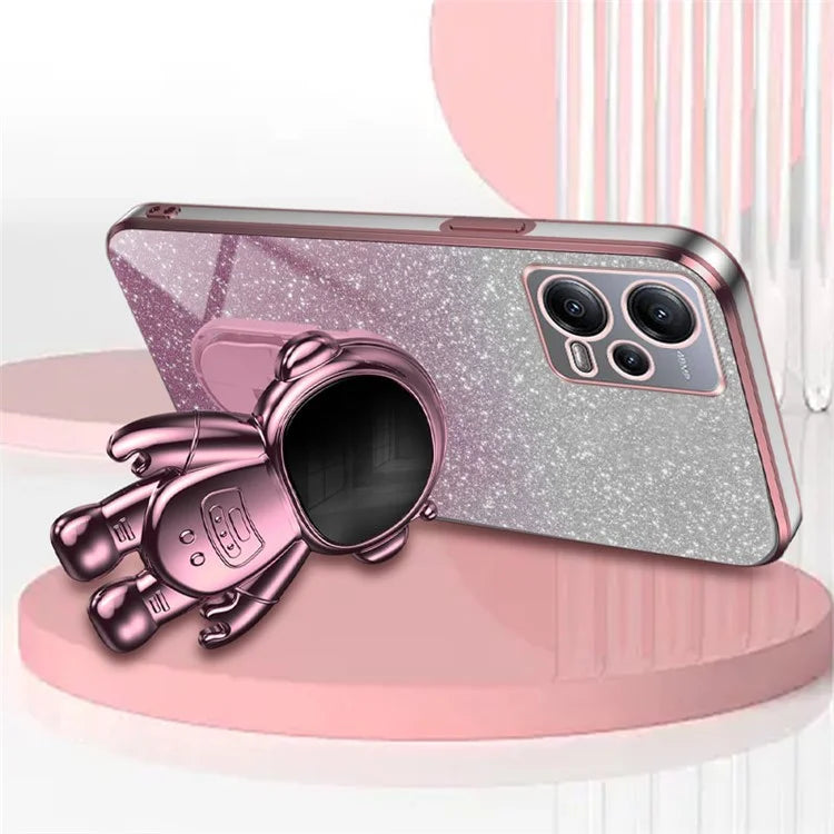 For Xiaomi Redmi Note 12 5G (Global) / Poco X5 5G Astronaut Kickstand Case PC+TPU Phone Cover