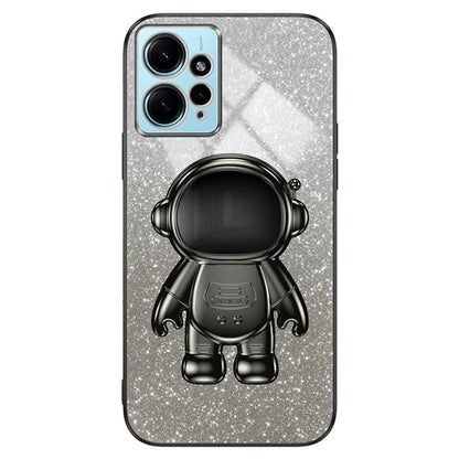 For Xiaomi Redmi Note 12 4G Case Cute Astronaut Kickstand Anti-drop Cell Phone Cover