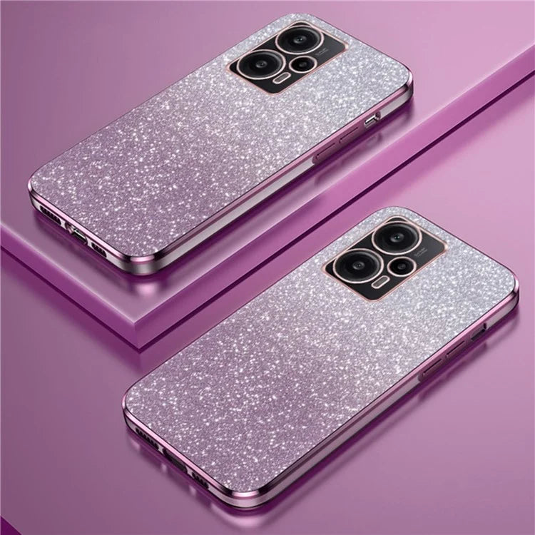 For Xiaomi Redmi Note 12 Turbo / Poco F5 5G Case PC+TPU Phone Protective Cover with Astronaut Kickstand