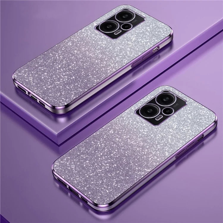 For Xiaomi Redmi Note 12 Turbo / Poco F5 5G Case PC+TPU Phone Protective Cover with Astronaut Kickstand