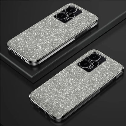 For Xiaomi Redmi Note 12 Turbo / Poco F5 5G Case PC+TPU Phone Protective Cover with Astronaut Kickstand