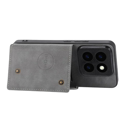 For Xiaomi 14 Pro Cover Card Holder Kickstand PU Leather+TPU Shockproof Cell Phone Case