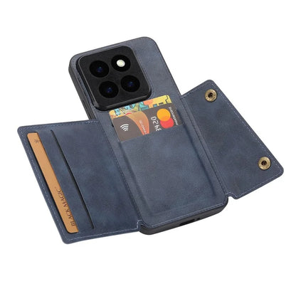 For Xiaomi 14 Pro Cover Card Holder Kickstand PU Leather+TPU Shockproof Cell Phone Case