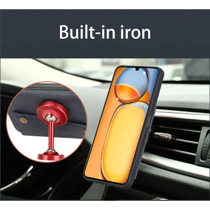 For Xiaomi Redmi 13C 4G / Poco C65 4G Kickstand Case Card Holder Leather+TPU Cover