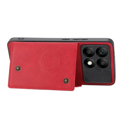 For Xiaomi Redmi K70E 5G / Poco X6 Pro 5G Phone Case with Card Holder Kickstand