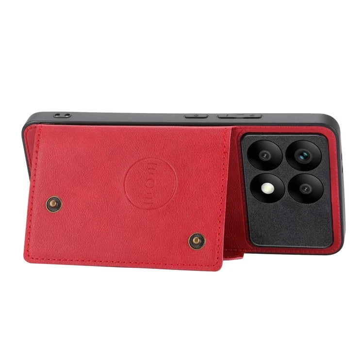 For Xiaomi Redmi K70 5G / K70 Pro 5G Case Card Slots Magnetic Car Mount Phone Cover