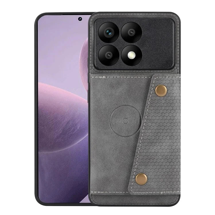 For Xiaomi Redmi K70 5G / K70 Pro 5G Case Card Slots Magnetic Car Mount Phone Cover