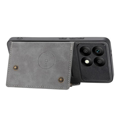 For Xiaomi Redmi K70 5G / K70 Pro 5G Case Card Slots Magnetic Car Mount Phone Cover