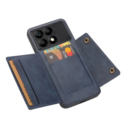 For Xiaomi Redmi K70 5G / K70 Pro 5G Case Card Slots Magnetic Car Mount Phone Cover