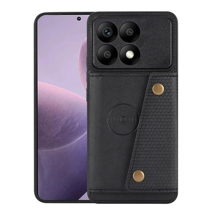 For Xiaomi Redmi K70 5G / K70 Pro 5G Case Card Slots Magnetic Car Mount Phone Cover