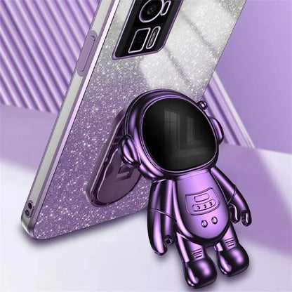 For Xiaomi Redmi K60 5G / K60 Pro 5G / Poco F5 Pro 5G Case PC+TPU Phone Cover with Astronaut Kickstand