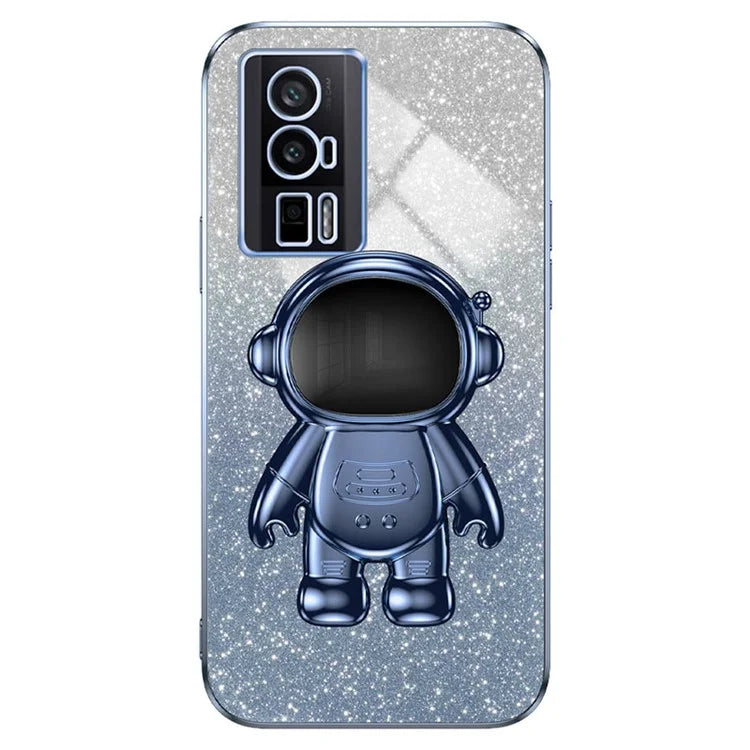 For Xiaomi Redmi K60 5G / K60 Pro 5G / Poco F5 Pro 5G Case PC+TPU Phone Cover with Astronaut Kickstand