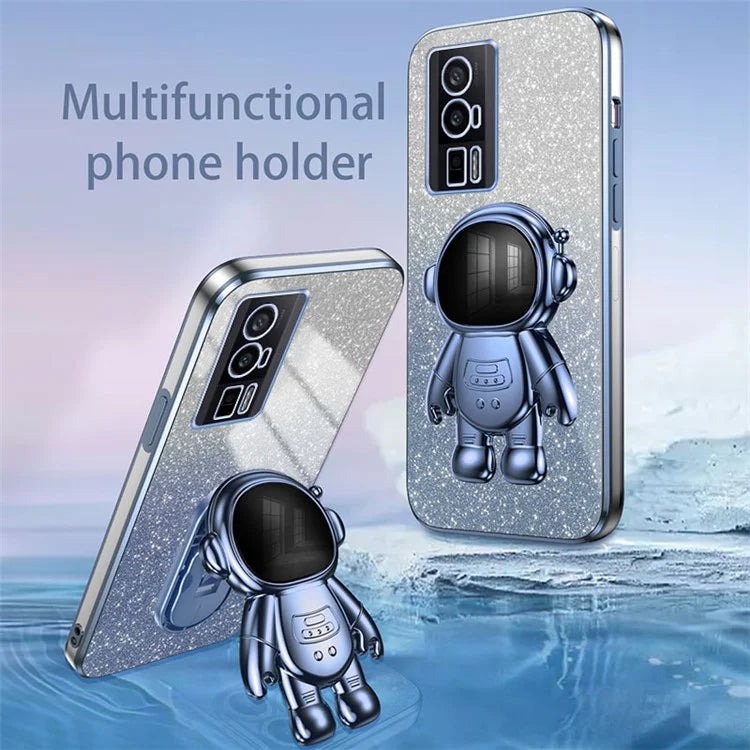 For Xiaomi Redmi K60 5G / K60 Pro 5G / Poco F5 Pro 5G Case PC+TPU Phone Cover with Astronaut Kickstand