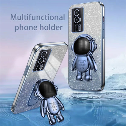 For Xiaomi Redmi K60 5G / K60 Pro 5G / Poco F5 Pro 5G Case PC+TPU Phone Cover with Astronaut Kickstand