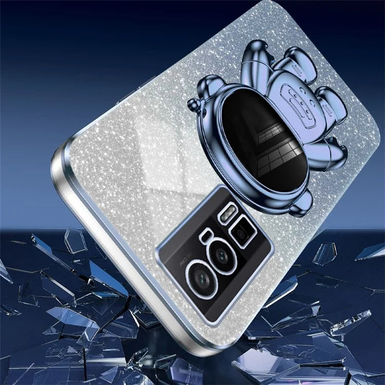 For Xiaomi Redmi K60 5G / K60 Pro 5G / Poco F5 Pro 5G Case PC+TPU Phone Cover with Astronaut Kickstand
