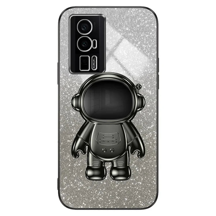 For Xiaomi Redmi K60 5G / K60 Pro 5G / Poco F5 Pro 5G Case PC+TPU Phone Cover with Astronaut Kickstand