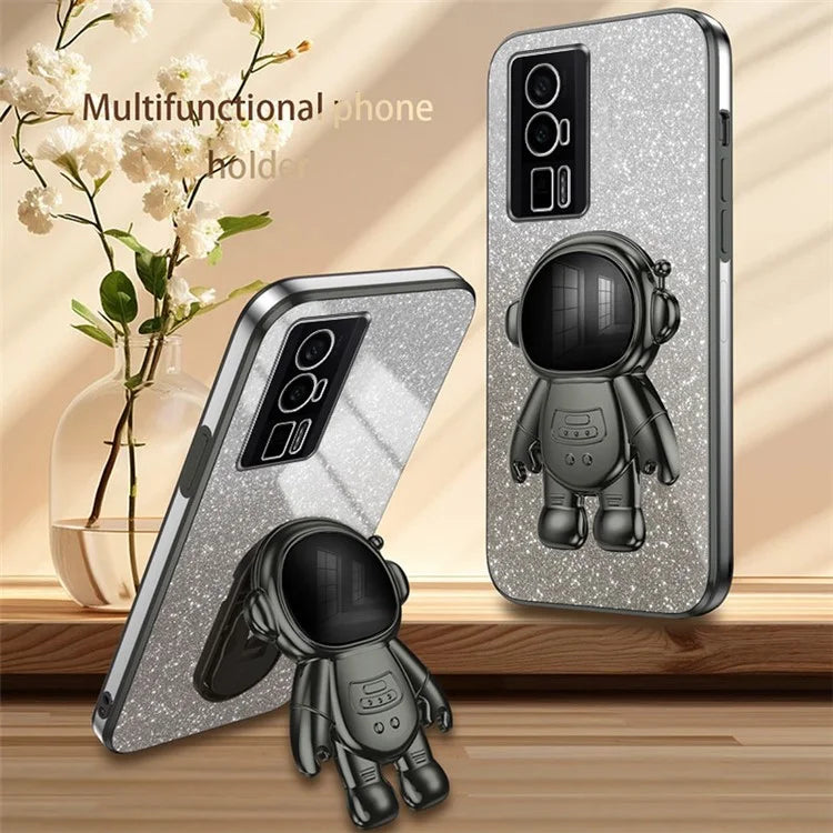 For Xiaomi Redmi K60 5G / K60 Pro 5G / Poco F5 Pro 5G Case PC+TPU Phone Cover with Astronaut Kickstand