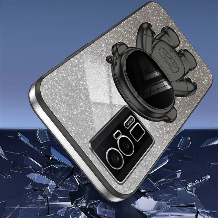 For Xiaomi Redmi K60 5G / K60 Pro 5G / Poco F5 Pro 5G Case PC+TPU Phone Cover with Astronaut Kickstand