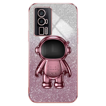 For Xiaomi Redmi K60 5G / K60 Pro 5G / Poco F5 Pro 5G Case PC+TPU Phone Cover with Astronaut Kickstand