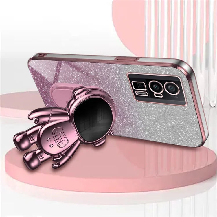 For Xiaomi Redmi K60 5G / K60 Pro 5G / Poco F5 Pro 5G Case PC+TPU Phone Cover with Astronaut Kickstand