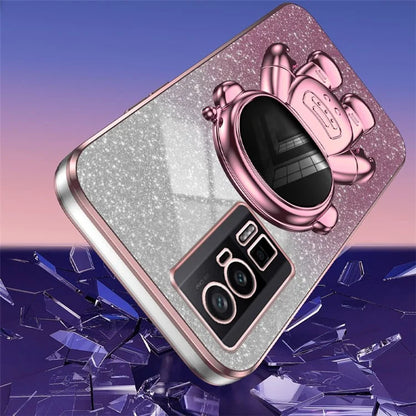 For Xiaomi Redmi K60 5G / K60 Pro 5G / Poco F5 Pro 5G Case PC+TPU Phone Cover with Astronaut Kickstand