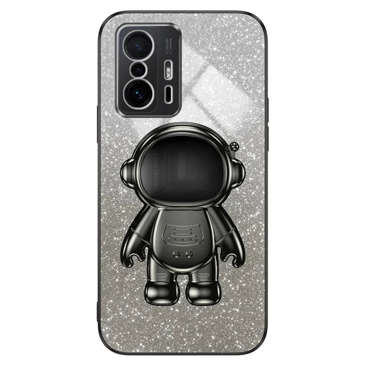 For Xiaomi 11T Pro 5G / 11T 5G Case PC+TPU Phone Cover with Astronaut Kickstand