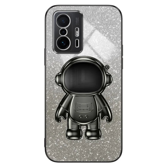 For Xiaomi 11T Pro 5G / 11T 5G Case PC+TPU Phone Cover with Astronaut Kickstand