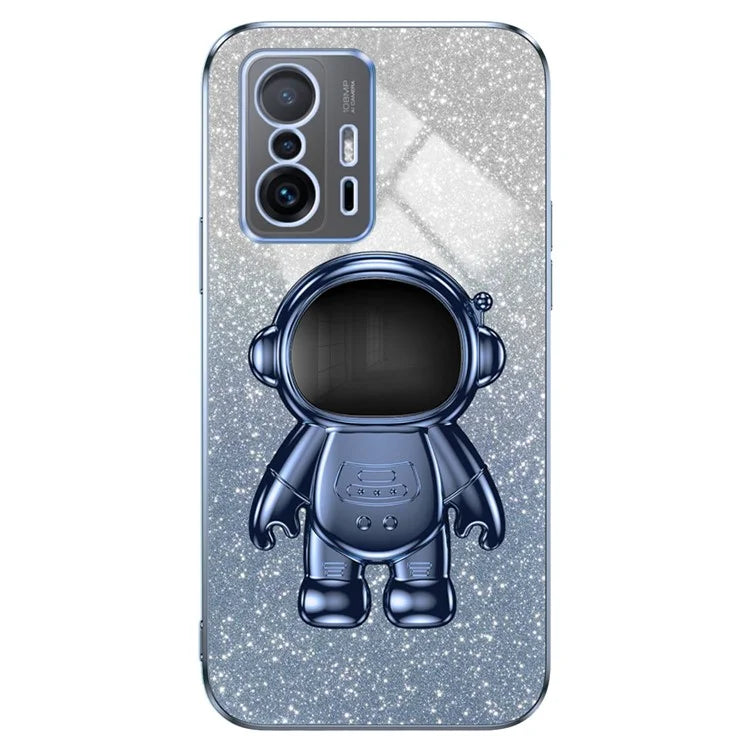 For Xiaomi 11T Pro 5G / 11T 5G Case PC+TPU Phone Cover with Astronaut Kickstand
