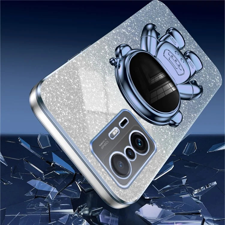 For Xiaomi 11T Pro 5G / 11T 5G Case PC+TPU Phone Cover with Astronaut Kickstand