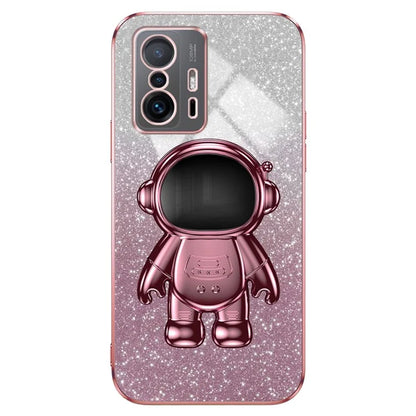 For Xiaomi 11T Pro 5G / 11T 5G Case PC+TPU Phone Cover with Astronaut Kickstand