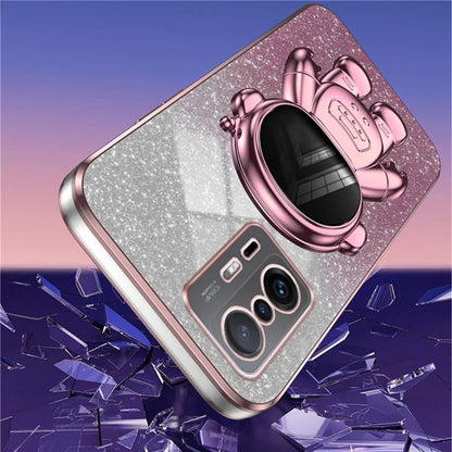 For Xiaomi 11T Pro 5G / 11T 5G Case PC+TPU Phone Cover with Astronaut Kickstand