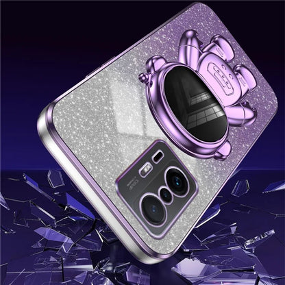 For Xiaomi 11T Pro 5G / 11T 5G Case PC+TPU Phone Cover with Astronaut Kickstand