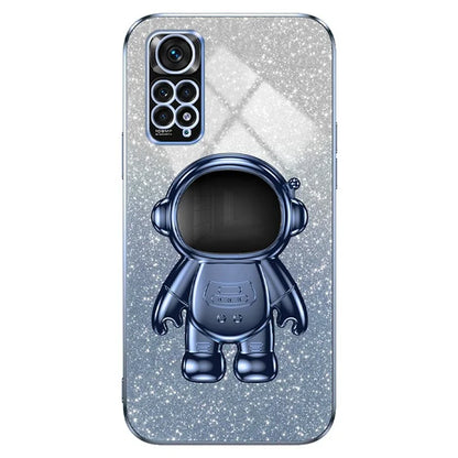 For Xiaomi Redmi Note 11S 4G / Note 11 4G (Qualcomm) Astronaut Kickstand Case PC+TPU Phone Cover