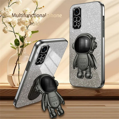For Xiaomi Redmi Note 11S 4G / Note 11 4G (Qualcomm) Astronaut Kickstand Case PC+TPU Phone Cover