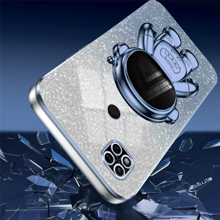 Phone Shell for Xiaomi Redmi 10A Case PC+TPU Anti-scratch Phone Cover with Kickstand