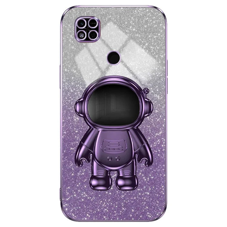 Phone Shell for Xiaomi Redmi 10A Case PC+TPU Anti-scratch Phone Cover with Kickstand