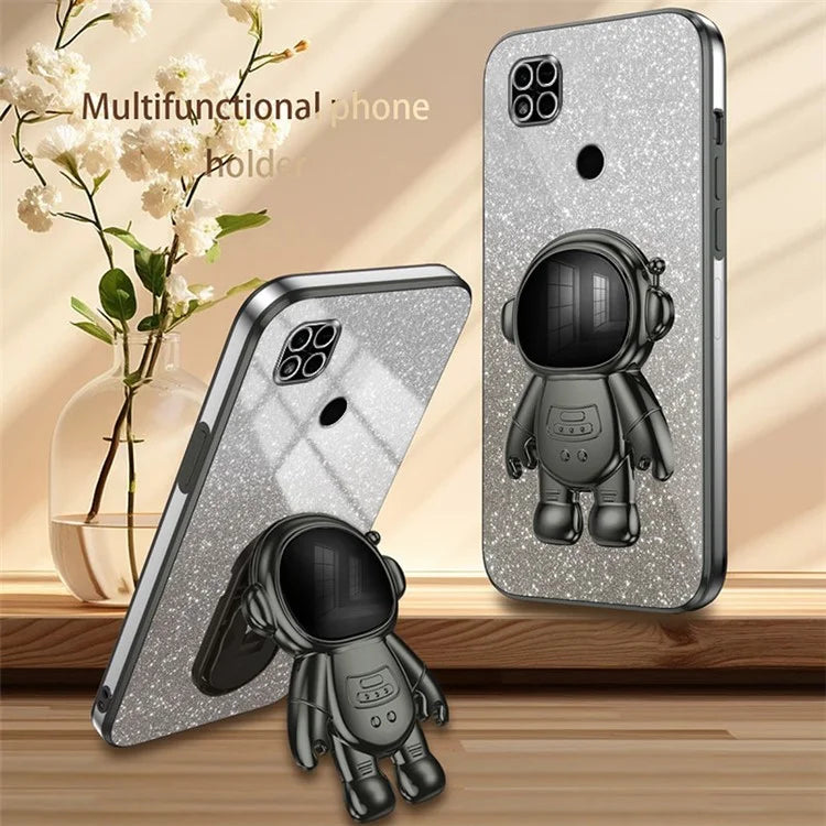 Phone Shell for Xiaomi Redmi 10A Case PC+TPU Anti-scratch Phone Cover with Kickstand