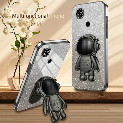 Phone Shell for Xiaomi Redmi 10A Case PC+TPU Anti-scratch Phone Cover with Kickstand