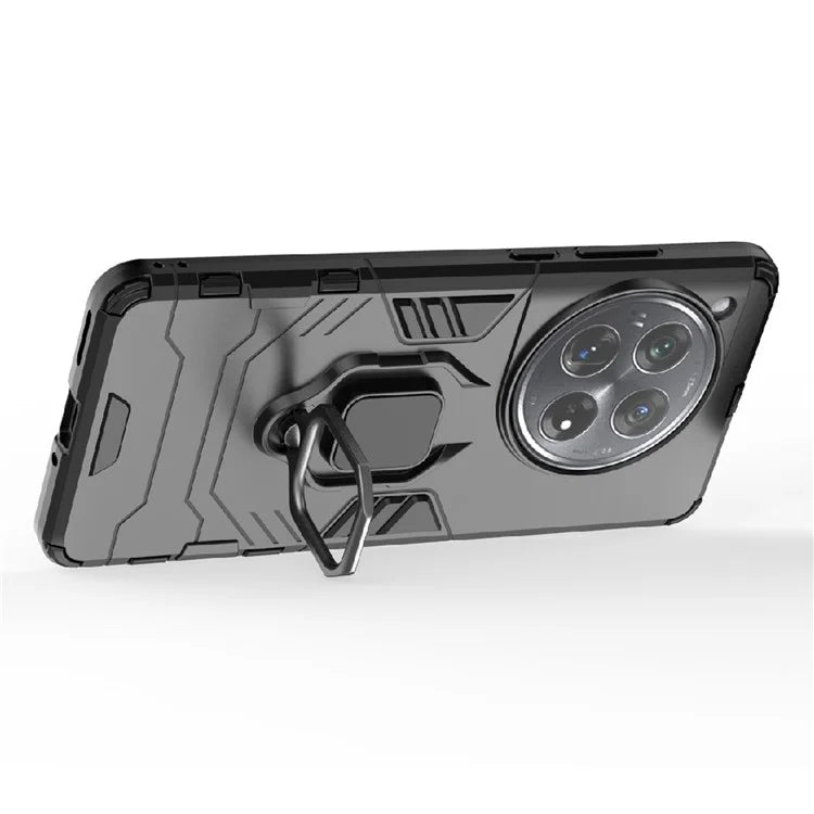 For OnePlus 12 5G Case PC +TPU Phone Cover with Ring Holder Kickstand