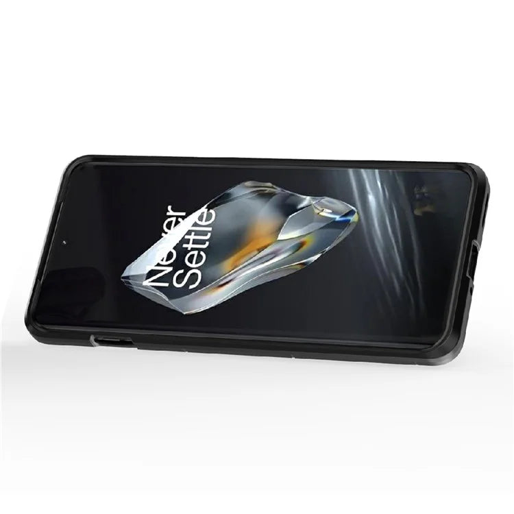 For OnePlus 12 5G Case PC +TPU Phone Cover with Ring Holder Kickstand
