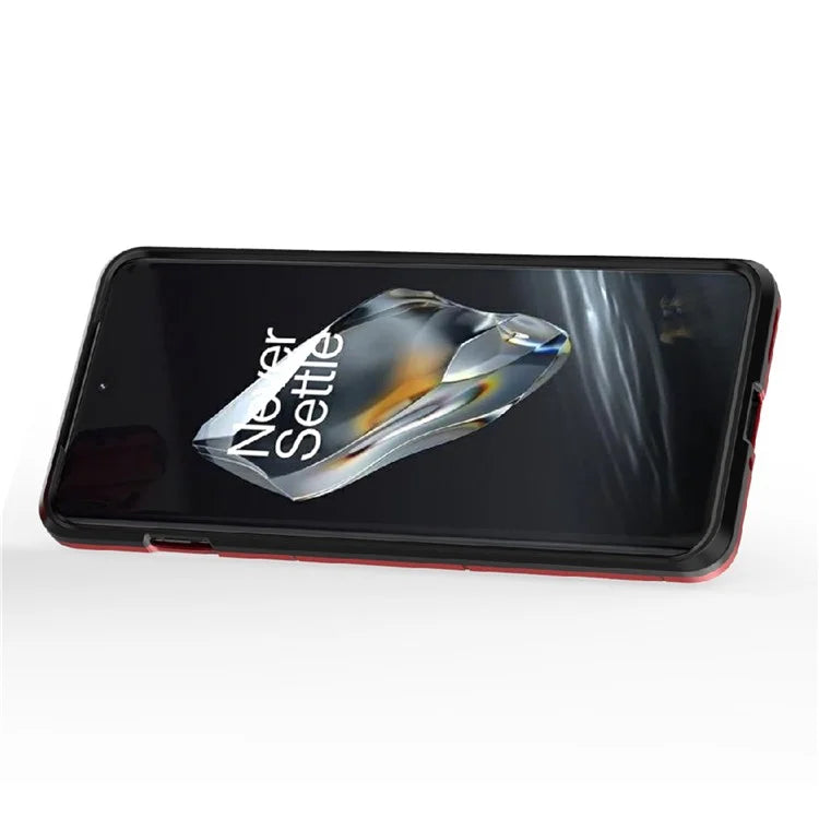For OnePlus 12 5G Case PC +TPU Phone Cover with Ring Holder Kickstand