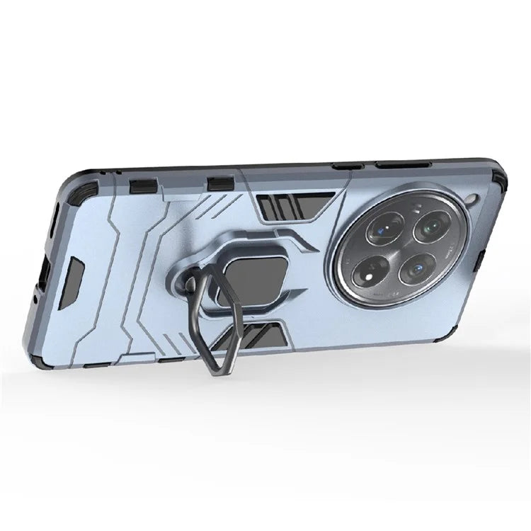 For OnePlus 12 5G Case PC +TPU Phone Cover with Ring Holder Kickstand