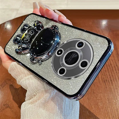 For Honor X9b 5G PC+TPU Phone Case Phone Back Cover with Astronaut Kickstand