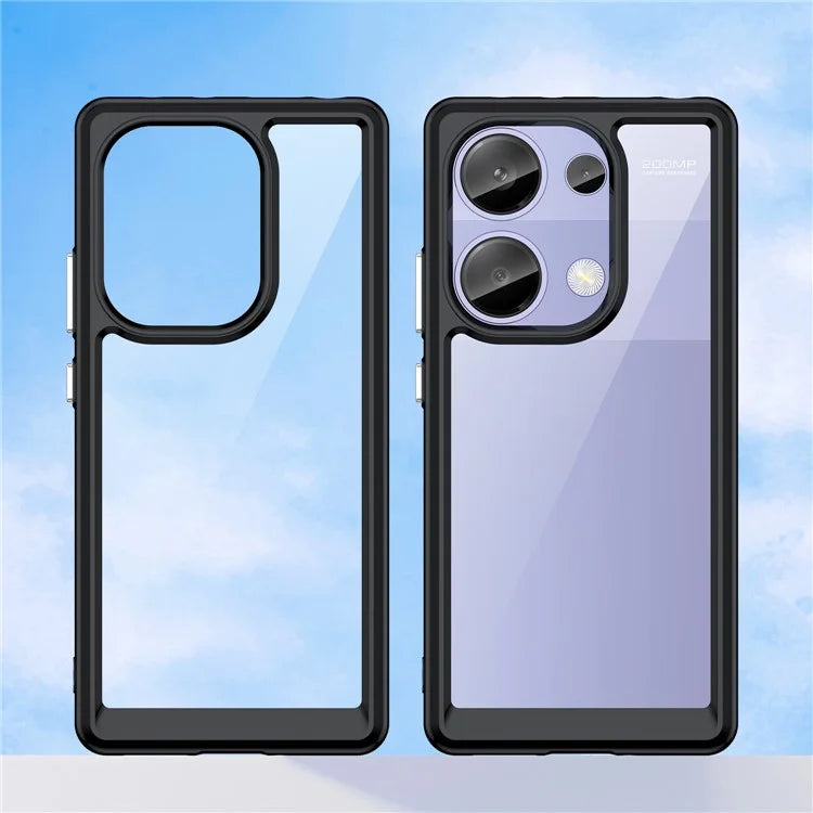 For Xiaomi Redmi Note 13 Pro 4G / Poco M6 Pro 4G Case TPU+Acrylic Clear Phone Cover