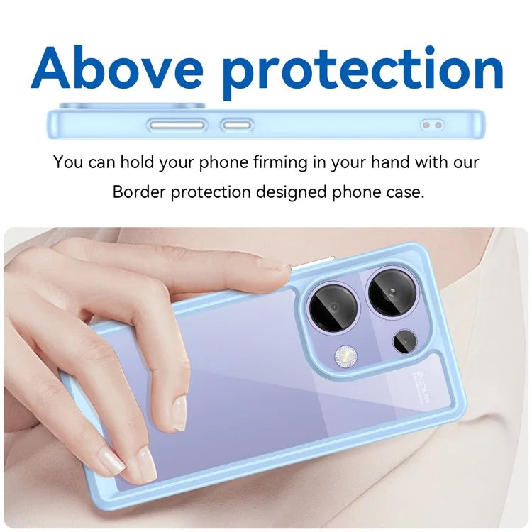 For Xiaomi Redmi Note 13 Pro 4G / Poco M6 Pro 4G Case TPU+Acrylic Clear Phone Cover
