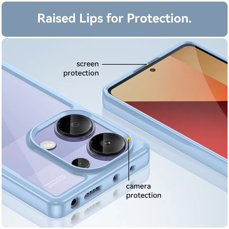 For Xiaomi Redmi Note 13 Pro 4G / Poco M6 Pro 4G Case TPU+Acrylic Clear Phone Cover