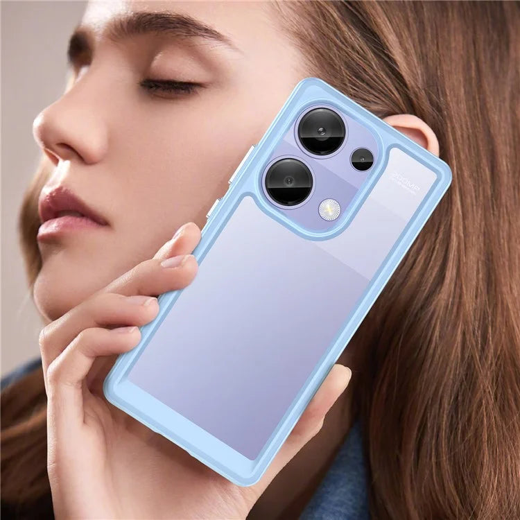 For Xiaomi Redmi Note 13 Pro 4G / Poco M6 Pro 4G Case TPU+Acrylic Clear Phone Cover