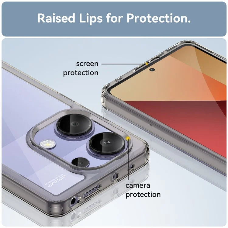 For Xiaomi Redmi Note 13 Pro 4G / Poco M6 Pro 4G Case TPU+Acrylic Clear Phone Cover